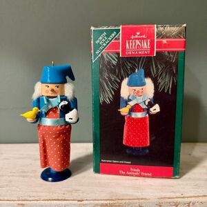 1992 Hallmark Frieda The Animals Friend North Pole Nutcracker Keepsake Ornament